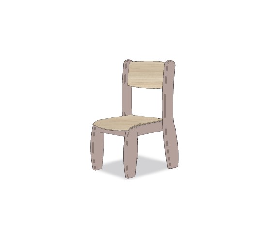 CHAISE ASSISE 18CM TAUPE NATUREL