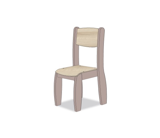 CHAISE ASSISE 26CM TAUPE NATUREL