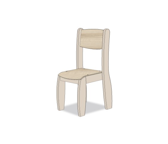 CHAISE ASSISE 26CM GRIS NOISETTE