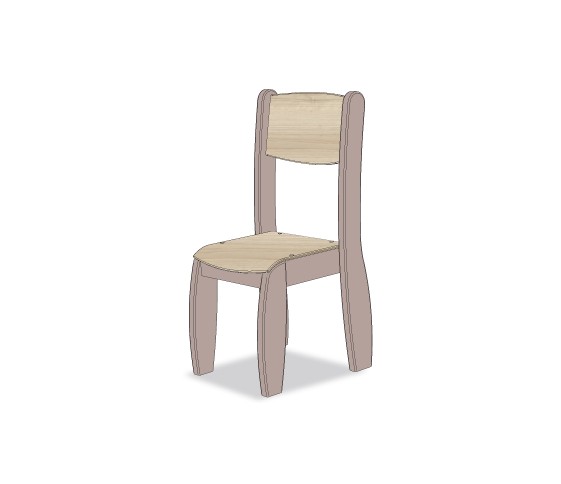 CHAISE ASSISE 31CM TAUPE NATUREL