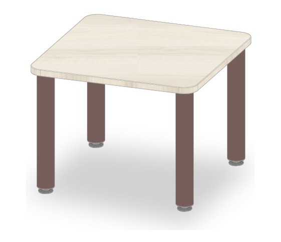 TABLE CARRE 60x60 H46