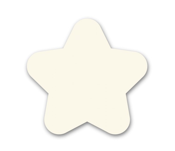OPTION GRANDE APPLIQUE ETOILE BLANC CREME