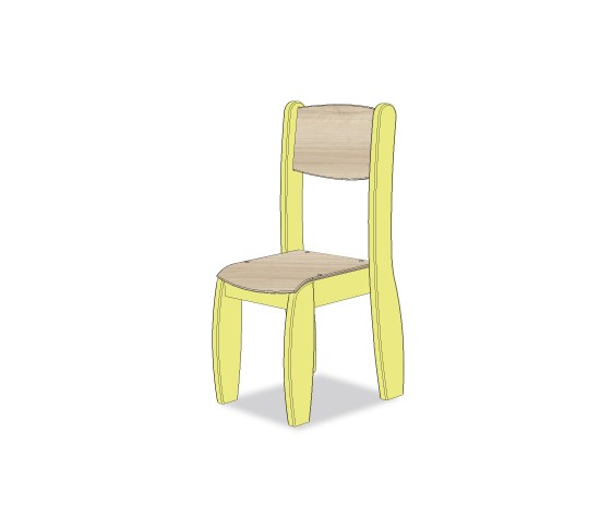 CHAISE ASSISE 35CM VERT SORBET