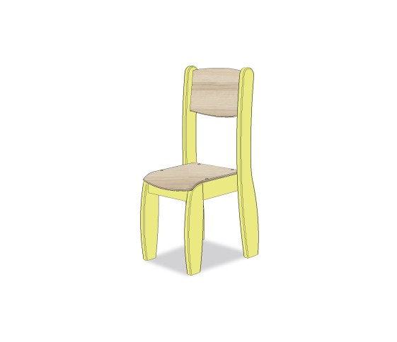CHAISE ASSISE 45CM VERT SORBET