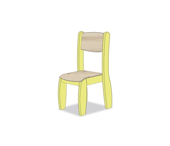 CHAISE ASSISE 21CM VERT SORBET
