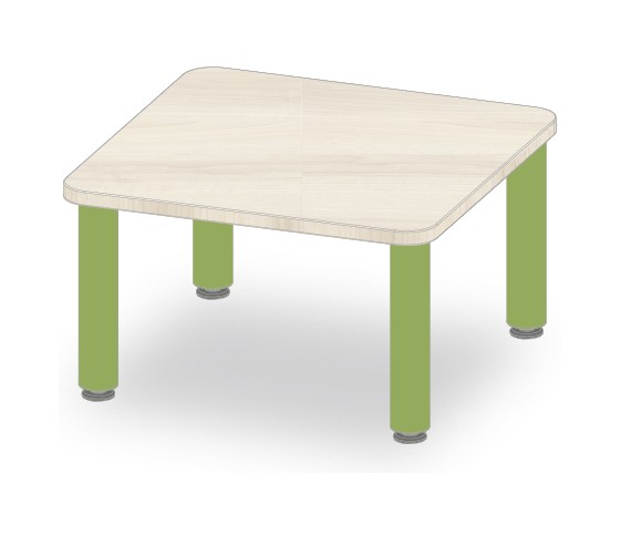 TABLE CARRE 60x60 H35