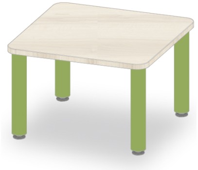 TABLE CARRE 60x60 H40
