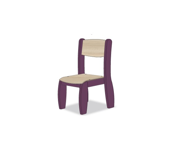 CHAISE ASSISE 18CM VIOLET POP