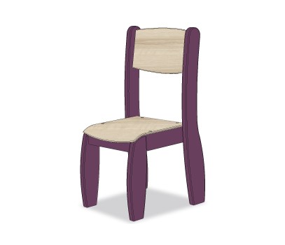 CHAISE ASSISE 21CM VIOLET POP