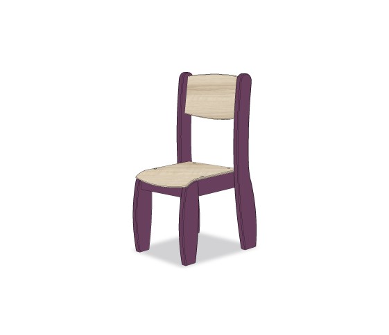 CHAISE ASSISE 21CM VIOLET POP