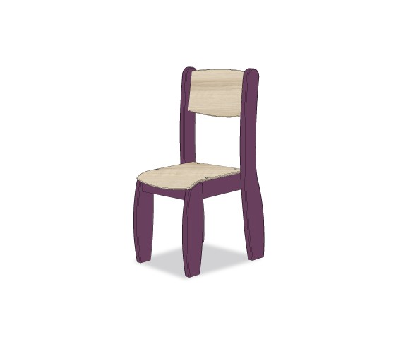 CHAISE ASSISE 26CM VIOLET POP