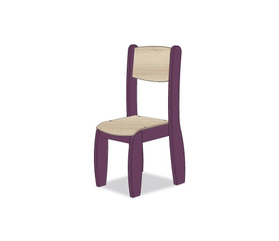 CHAISE ASSISE 31CM VIOLET POP