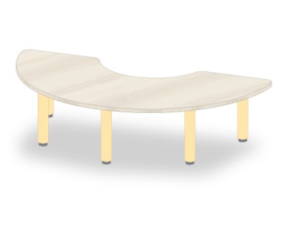 TABLE DEMI LUNE H35