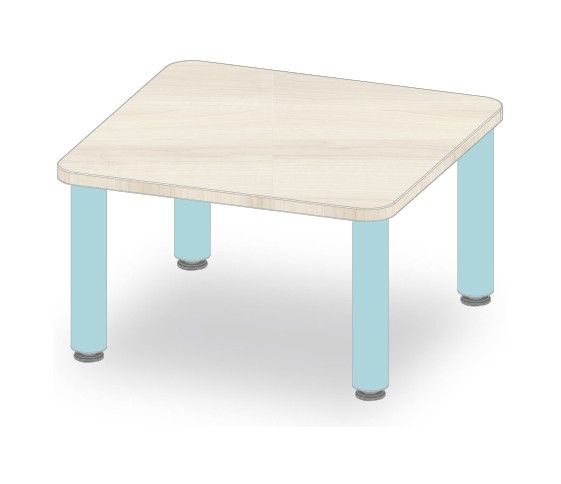 TABLE CARRE 60x60 H35
