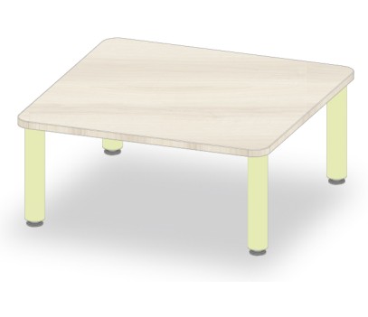 TABLE CARRE 80x80 H35
