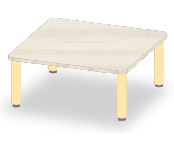 TABLE CARRE 80x80 H35