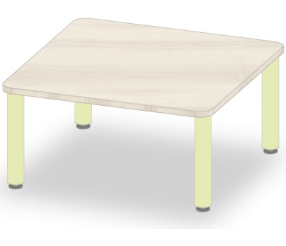TABLE CARRE 80x80 H40