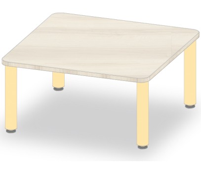 TABLE CARRE 80x80 H40