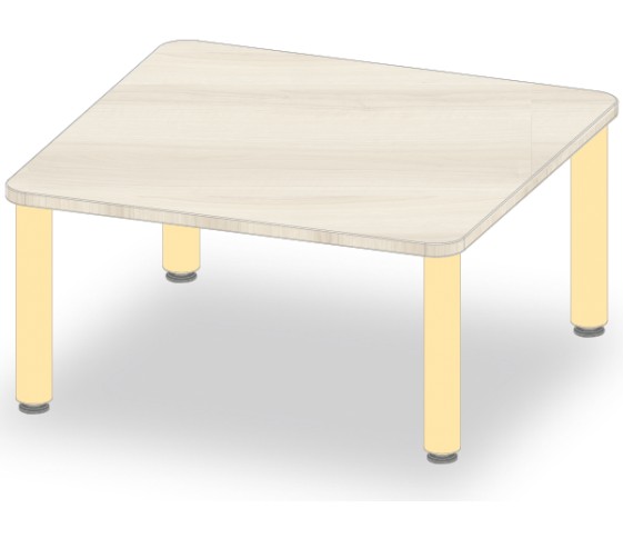 TABLE CARRE 80x80 H40