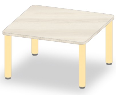 TABLE CARRE 80x80 H46
