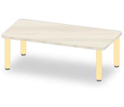 TABLE RECTANGLE 60x120 H40